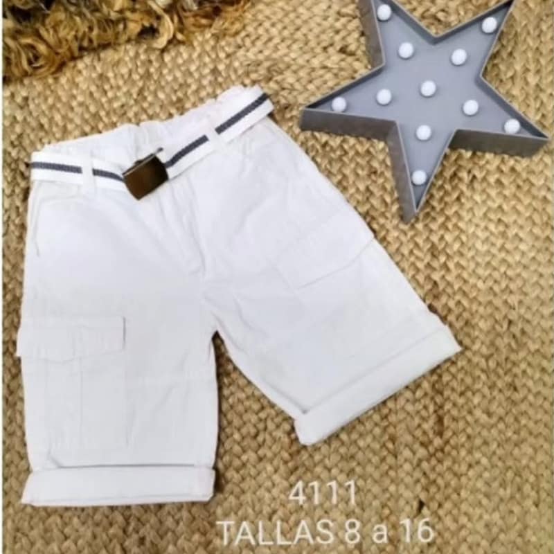 Bermuda de A-58 Boys - Blanca