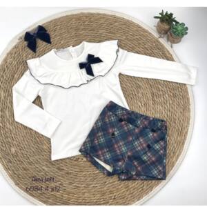 Conjunto short cuadros